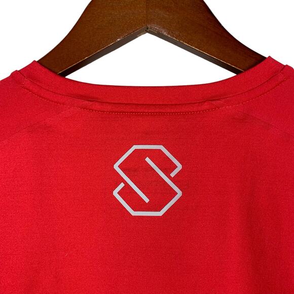 Stellar Equipment Tech Shirt Performance Long Sleeve Red Lightweight Men's S - Picture 7 of 10